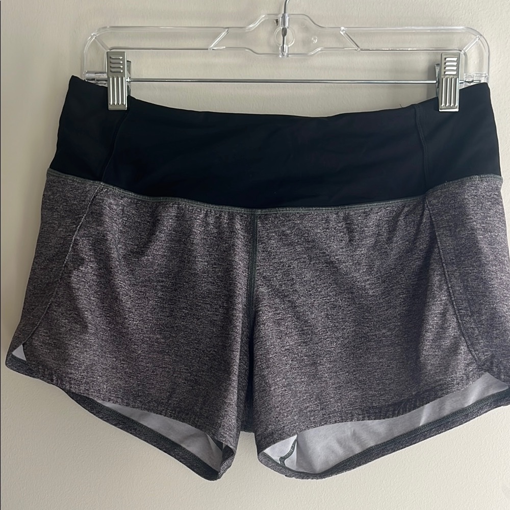 Lululemon Heather Gray Speed Up 4 inch Athletic Shorts